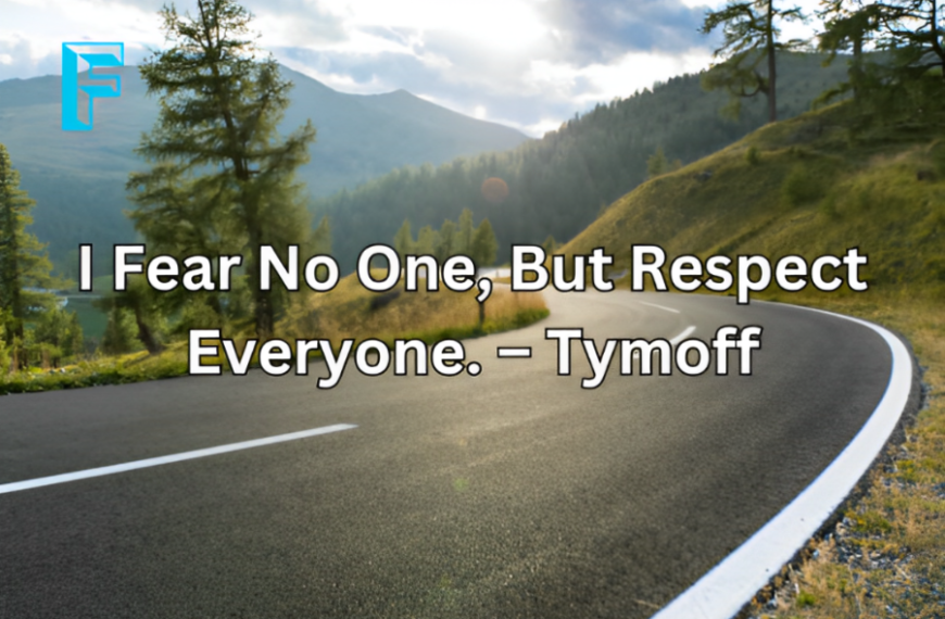 Overcoming Fear, Embracing Respect: A Path to Personal Growth